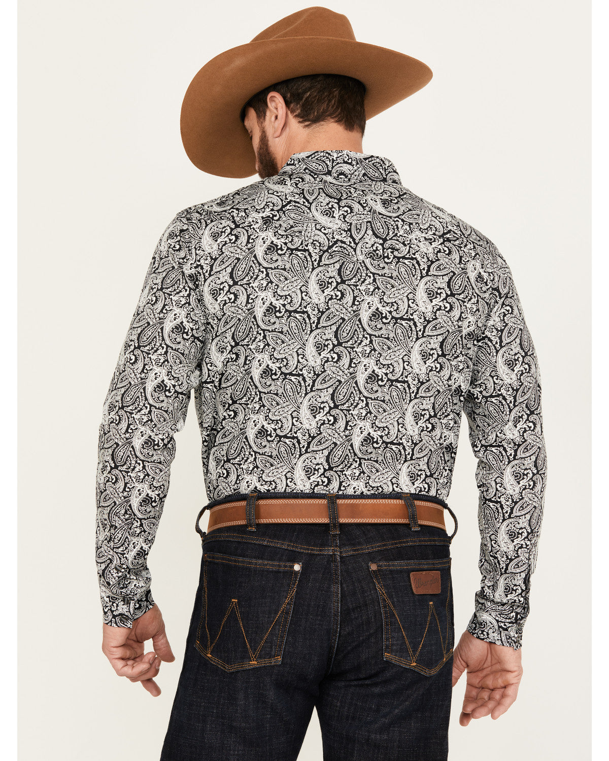 Cody James Men's Mamba Paisley Print Long Sleeve Western Snap Shirt -