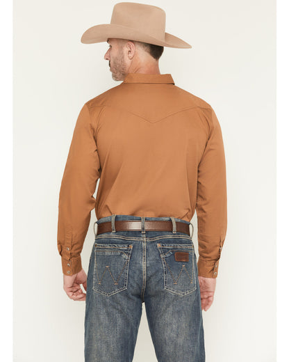 Cody James Men's Treadstone Solid Long Sleeve Snap Western Shirt - Big