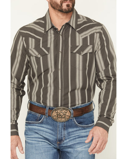 Cody James Men's Harpeth Striped Long Sleeve Snap Western Shirt