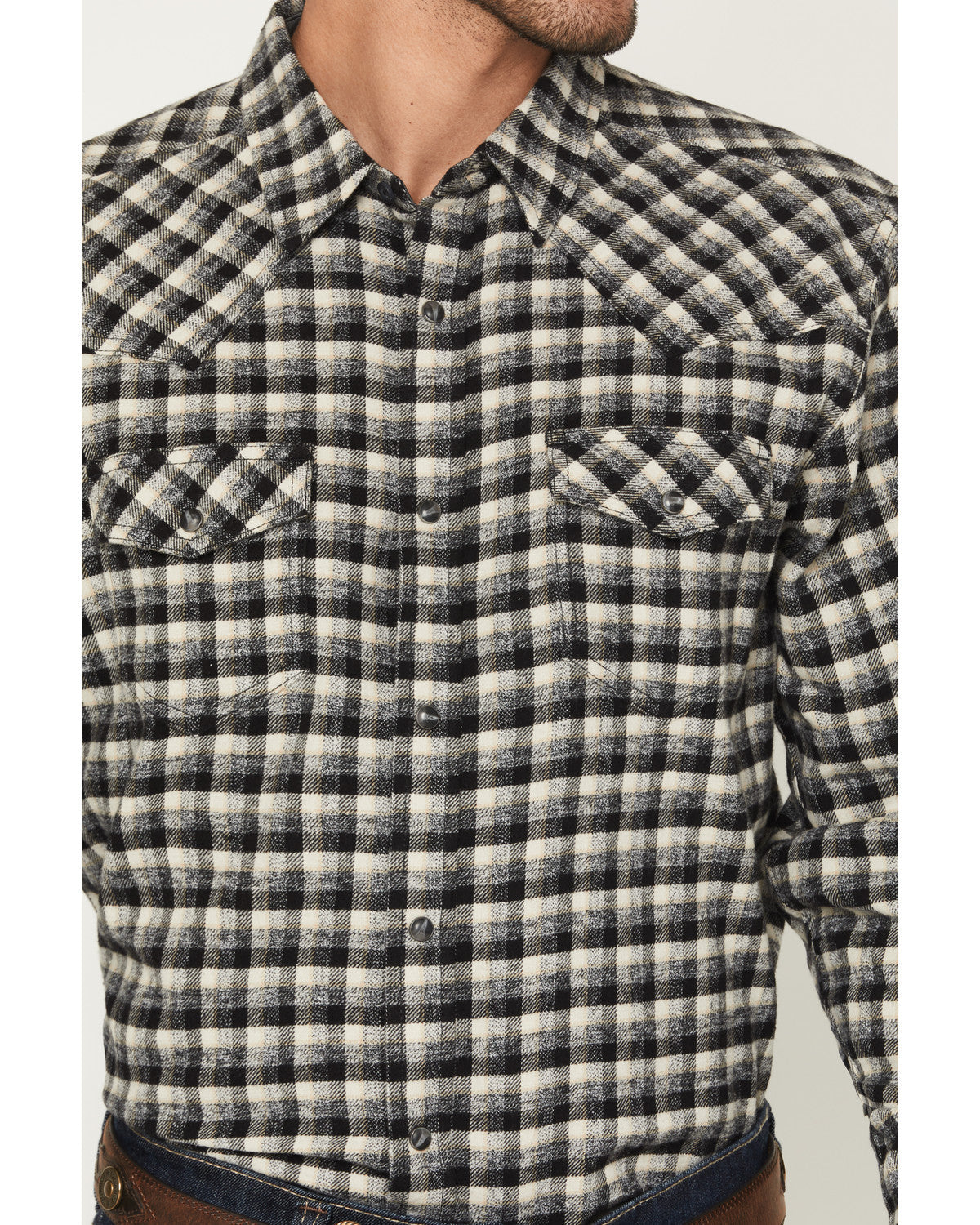 Cody James Men's Ozark Highlands Plaid Print Long Sleeve Snap Flannel