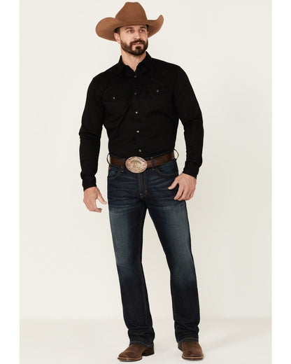 Cody James Men's Solid Treadstone Long Sleeve Pearl Snap Western Shirt