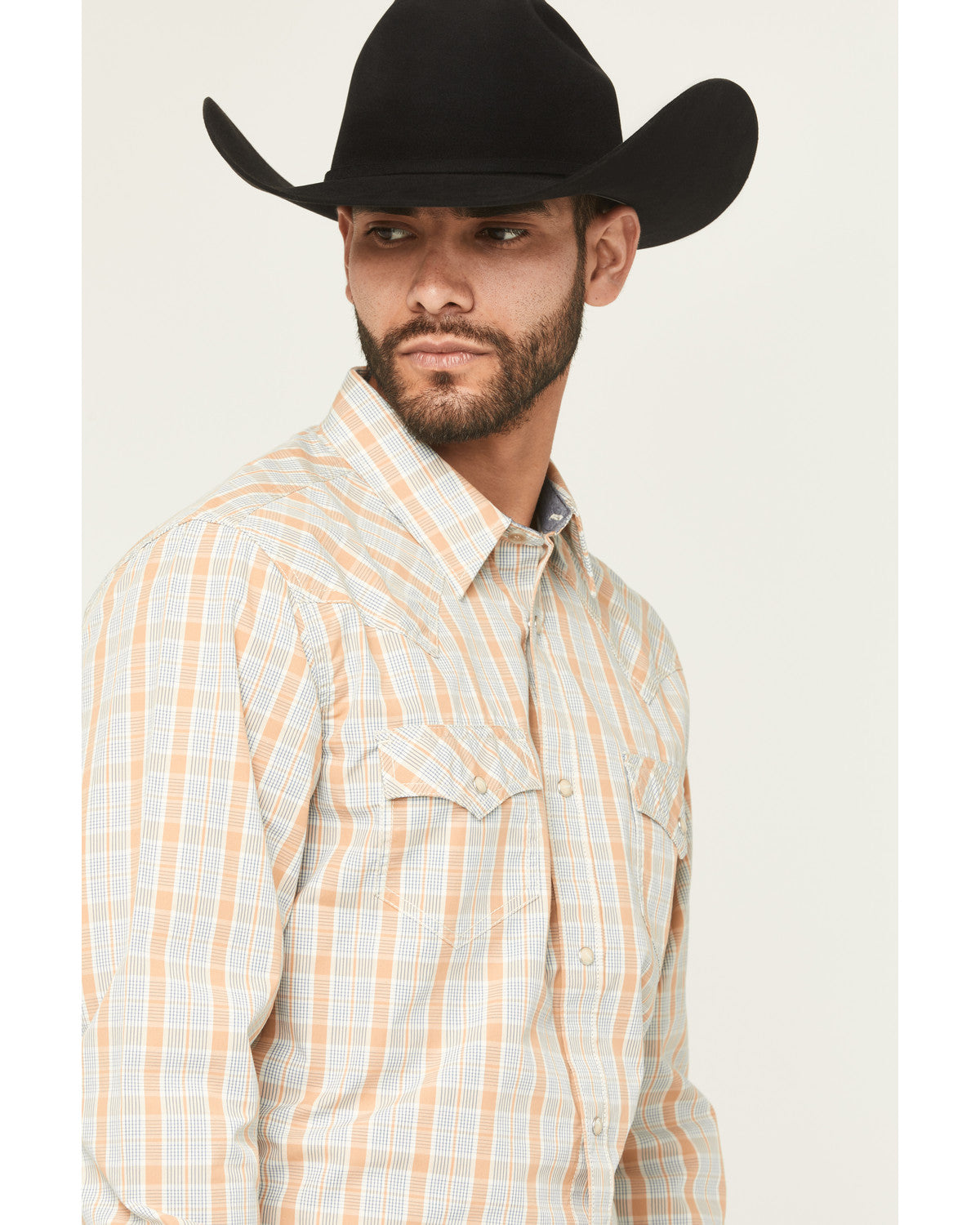 Cody James Men's Tanhue Plaid Print Long Sleeve Snap Western Shirt - T