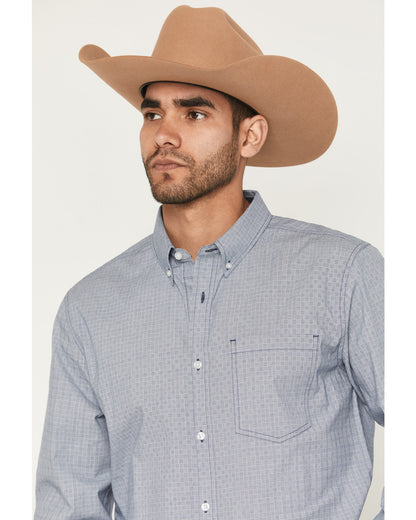 Cody James Men's Missouri Frontier Geo Print Long Sleeve Button-Down S