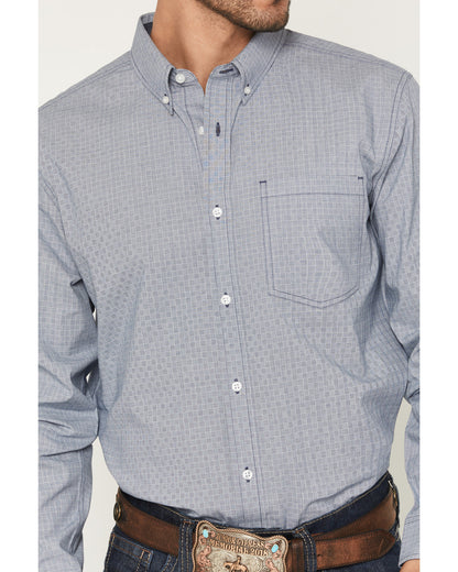 Cody James Men's Missouri Frontier Geo Print Long Sleeve Button-Down S