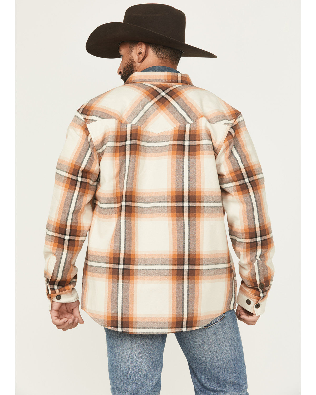 Cody James Men's Grant Plaid Print Long Sleeve Sherpa Lined Button-Dow