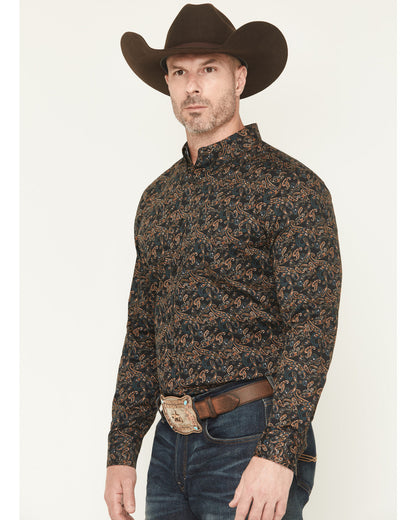 Cody James Men's Cumberland Paisley Print Long Sleeve Button-Down Stre