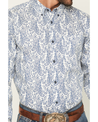 Cody James Men's Dagget 2.0 Paisley Print Long Sleeve Button-Down Stre