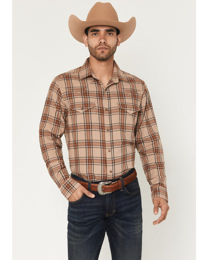 Cody James Black 1978® Men's Brenden Plaid Print Long Sleeve Button-Do