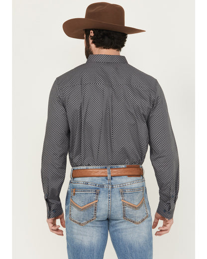 Cody James Men's San Juan Geo Print Long Sleeve Button-Down Stretch We