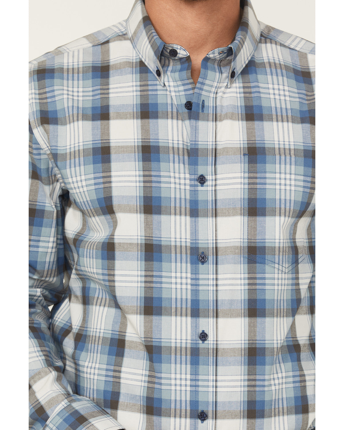 Cody James Men's Howdy Duty Plaid Print Long Sleeve Button-Down Wester