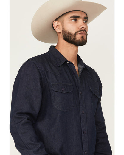 Cody James Black 1978® Men's Mamba Dark Wash Denim Long Sleeve Button-
