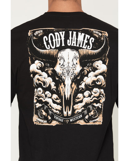 Cody James Men's Steerhead Long Sleeve Graphic T-Shirt