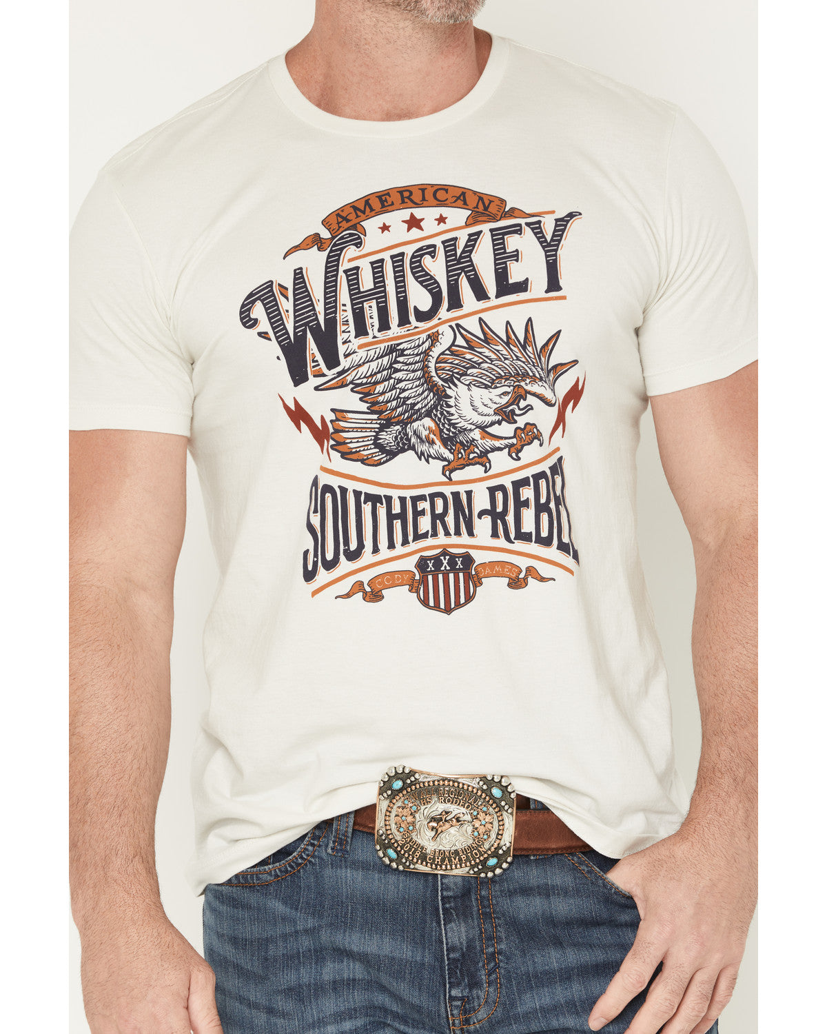 Cody James Men's American Whiskey Short Sleeve Graphic T-Shirt