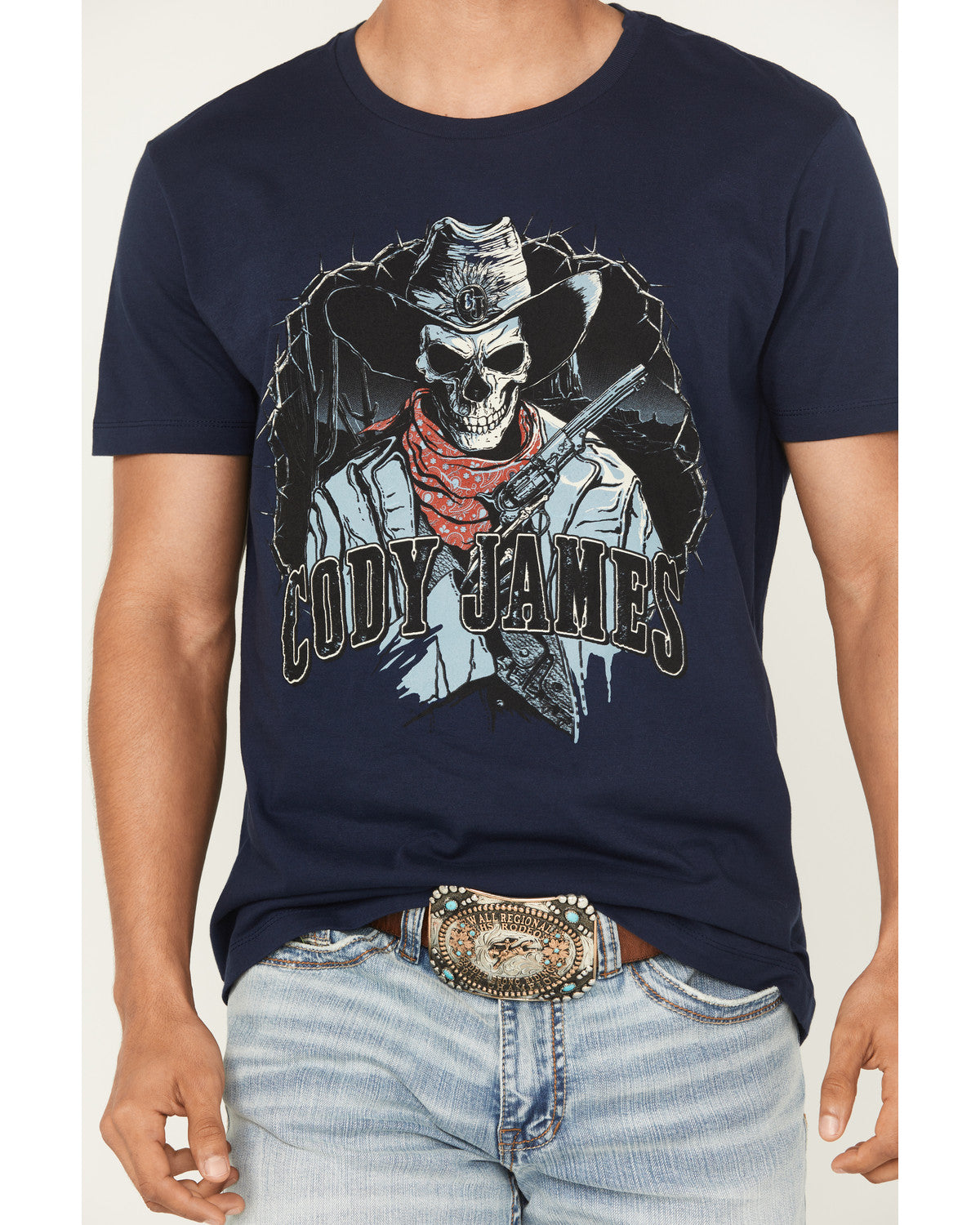 Cody James Men's Posse Gunslinger Short Sleeve Graphic T-Shirt