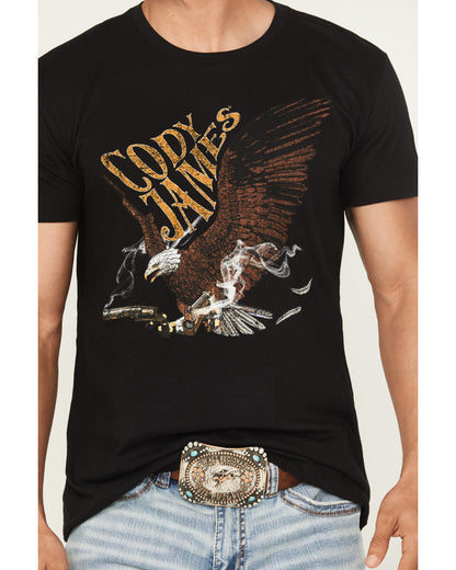 Cody James Men's Guns Blazin Short Sleeve Graphic T-Shirt