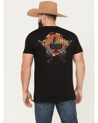 Cody James Men's Poker Chip Short Sleeve Graphic T-Shirt