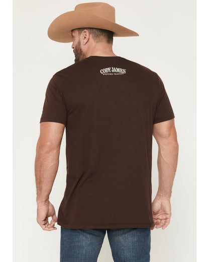 Cody James Men's Scenic Skull Head Short Sleeve Graphic T-Shirt