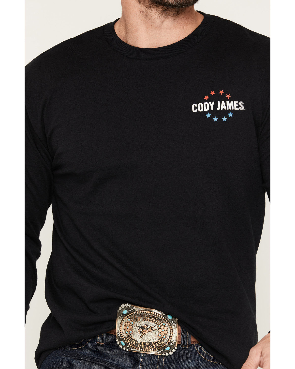 Cody James Men's American Legend Long Sleeve Graphic T-Shirt