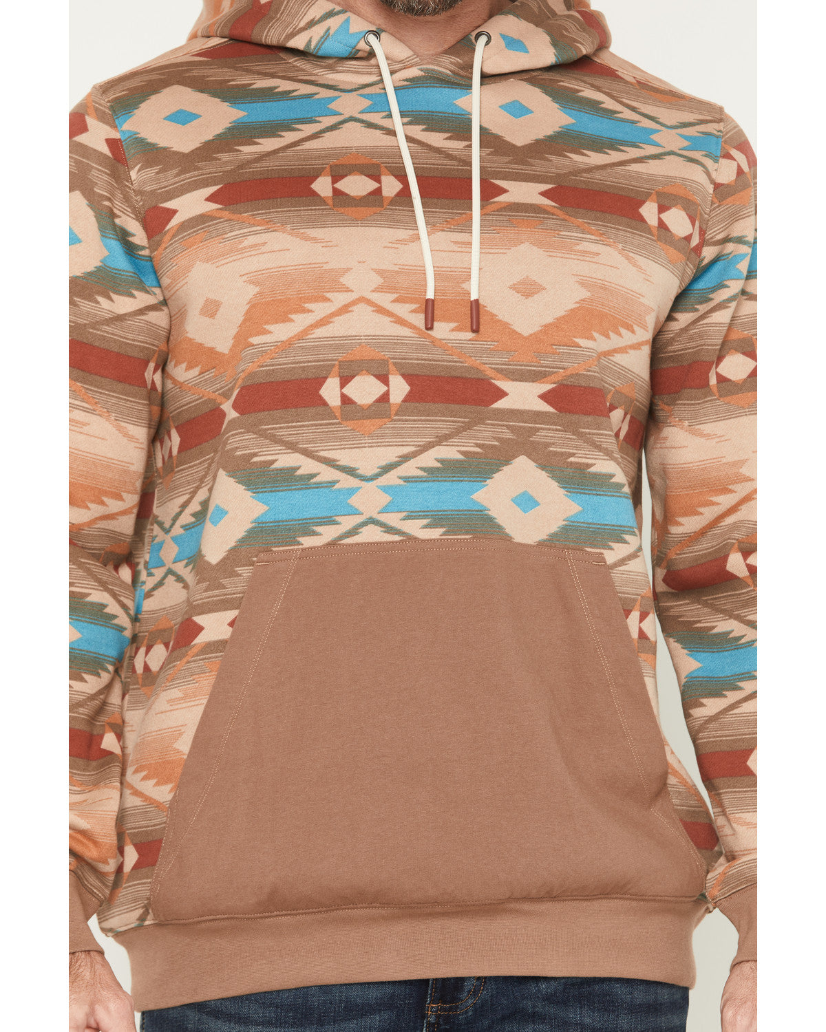 Cody James Men's Denver Southwestern Print Hooded Sweatshirt