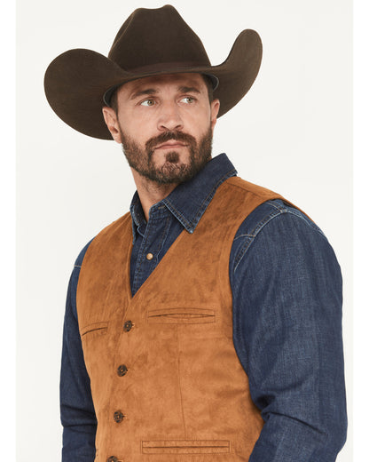 Cody James Men's Howard Faux Suede Button-Down Vest