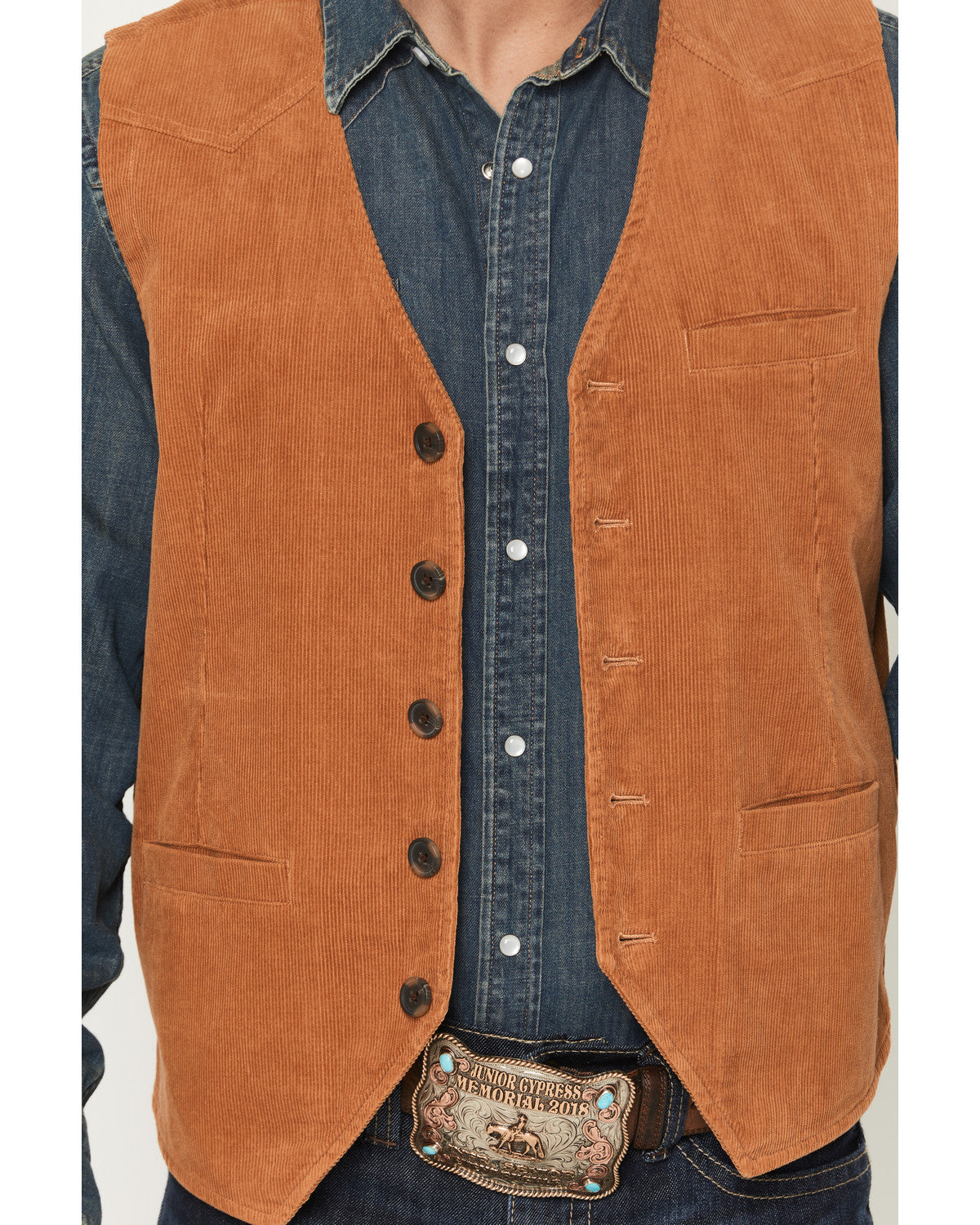 Cody James Men's William Corduroy Button-Down Vest