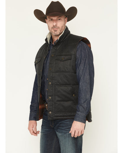 Cody James Men's Oil Slick Snap Lined Vest