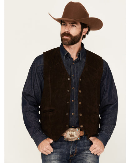 Cody James Men's Angus 2.0 Suede Snap Vest