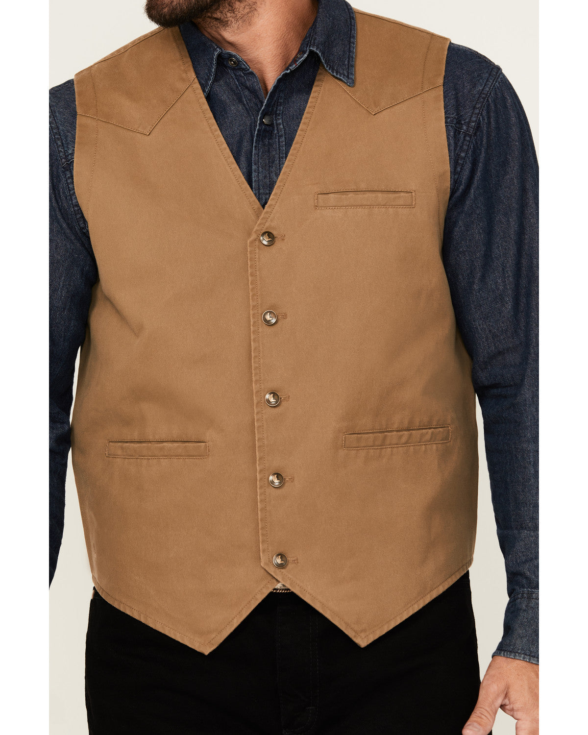 Cody James Men's Pancho Villa Oil Skin Vest