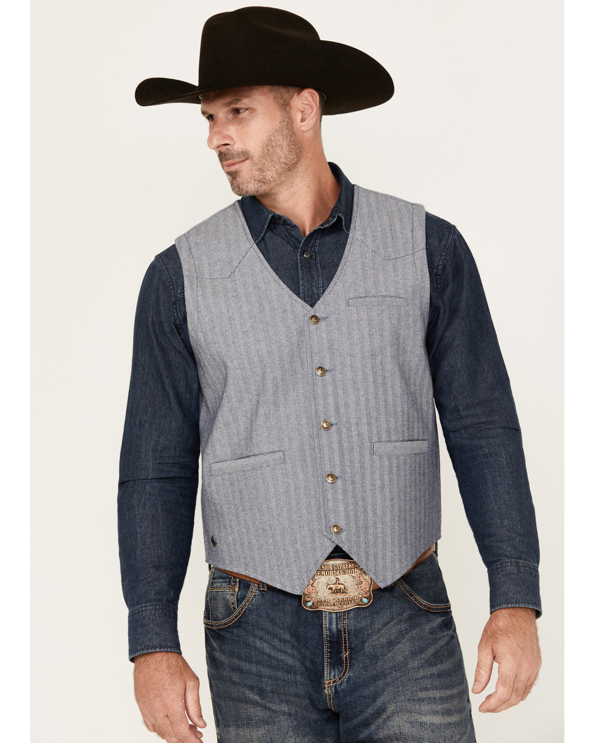 Cody James Men's St Louis Herringbone Vest