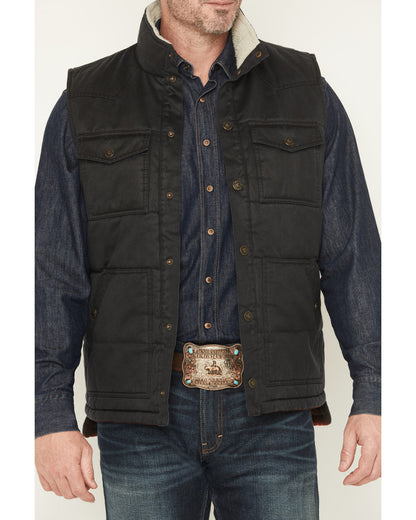 Cody James Men's Oil Slick Snap Lined Vest - Big