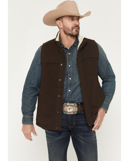 Cody James Men's Miller Sherpa Lined Wool Vest