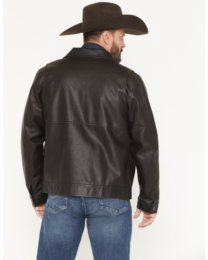 Cody James Men's Faux Leather Moto Jacket - Big