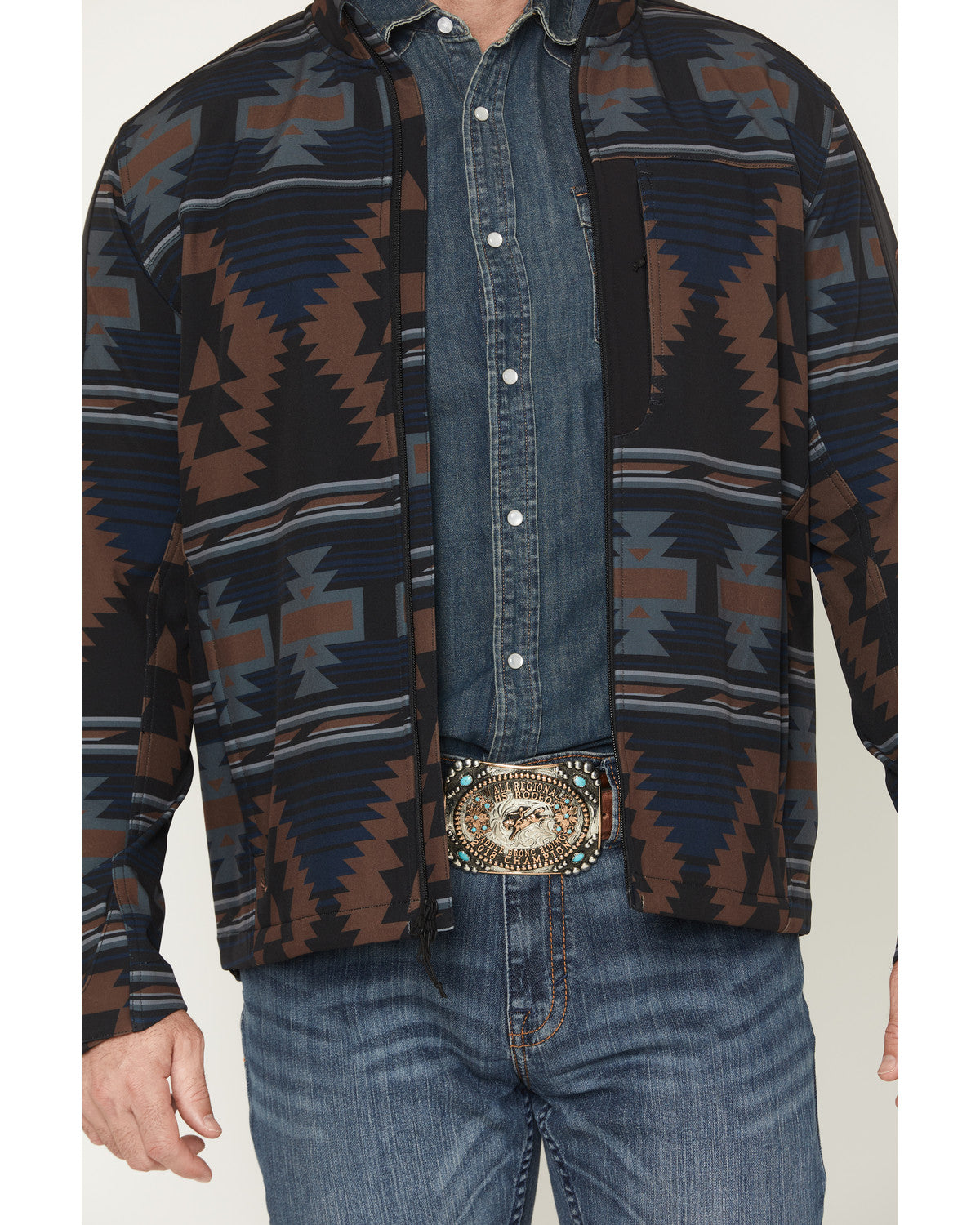 Cody James Men's Southwestern Print Softshell Jacket