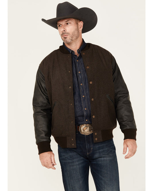 Cody James Men's Brighton Varsity Wool Jacket