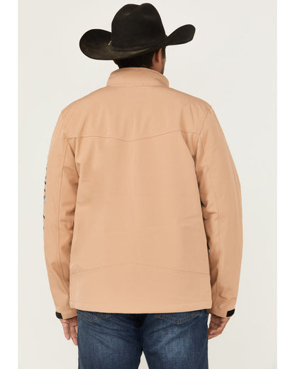 Cody James Men's Southwestern Embroidered Logo Softshell Jacket