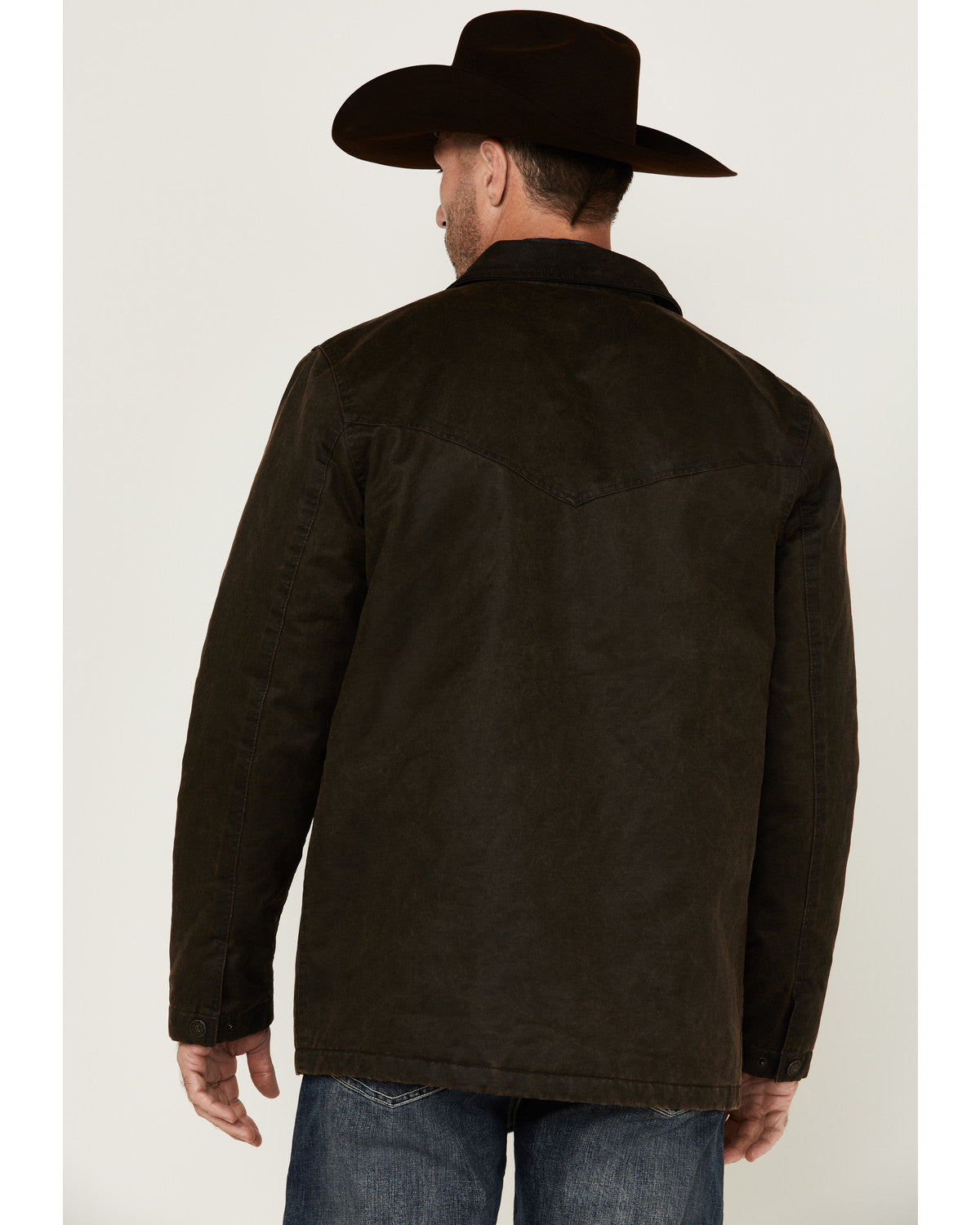 Cody James Men's Road Dust Washed Oil Skin Long Jacket