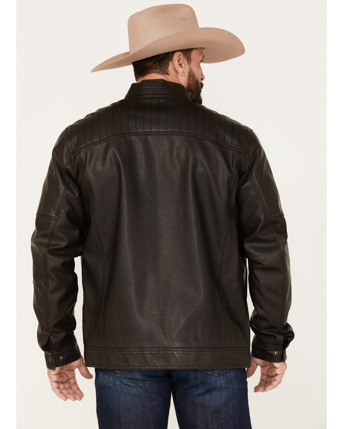 Cody James Men's Houston Distressed Moto Jacket