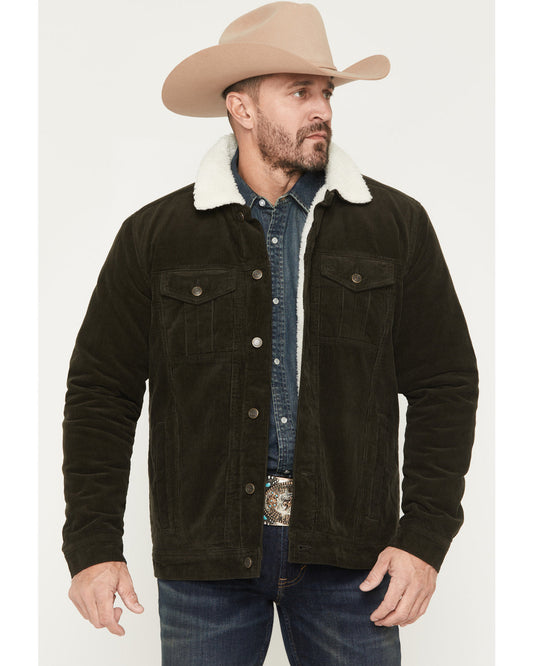 Cody James Men's Ozark Sherpa Lined Corduroy Jacket