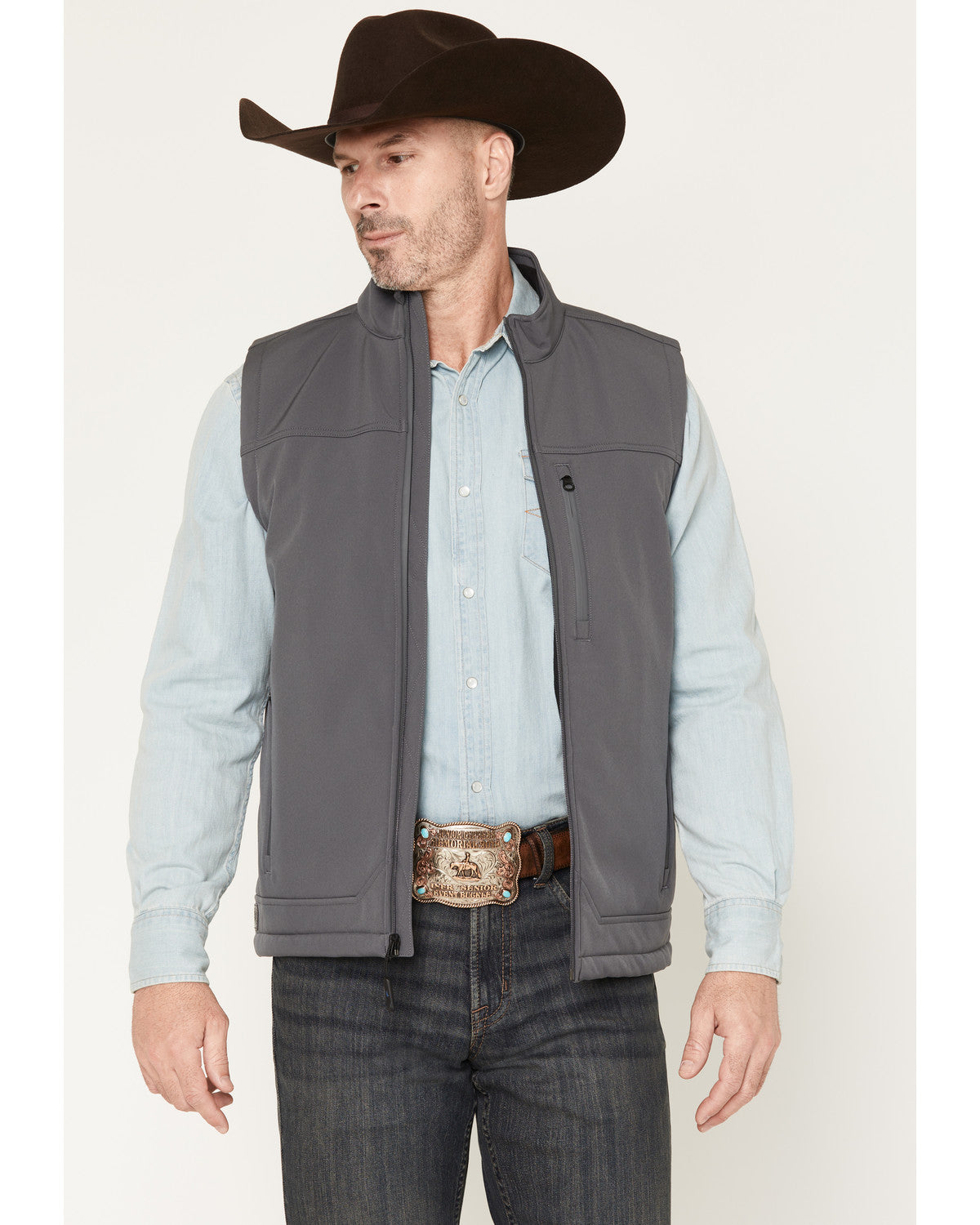 Cody James Men's Estacado Solid Concealed Carry Softshell Vest