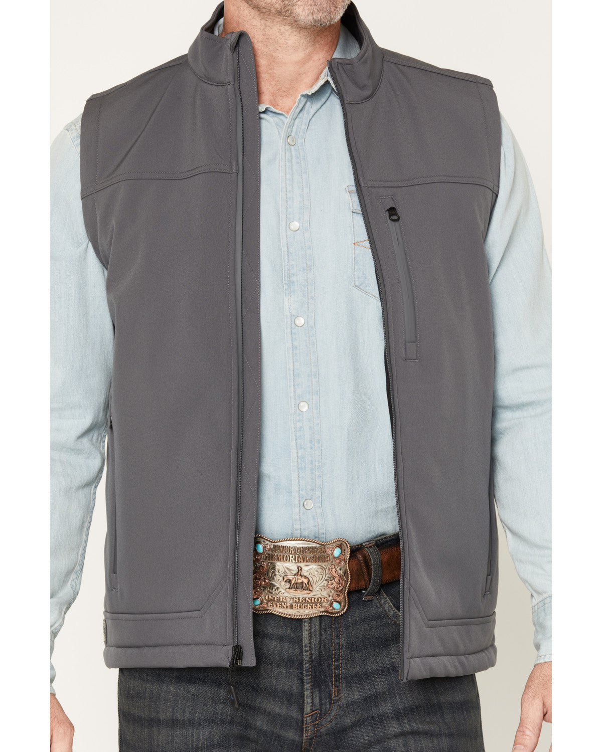 Cody James Men's Estacado Solid Concealed Carry Softshell Vest
