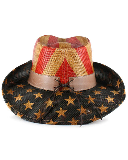 Cody James Justice American Flag Drifter Straw Cowboy Hat