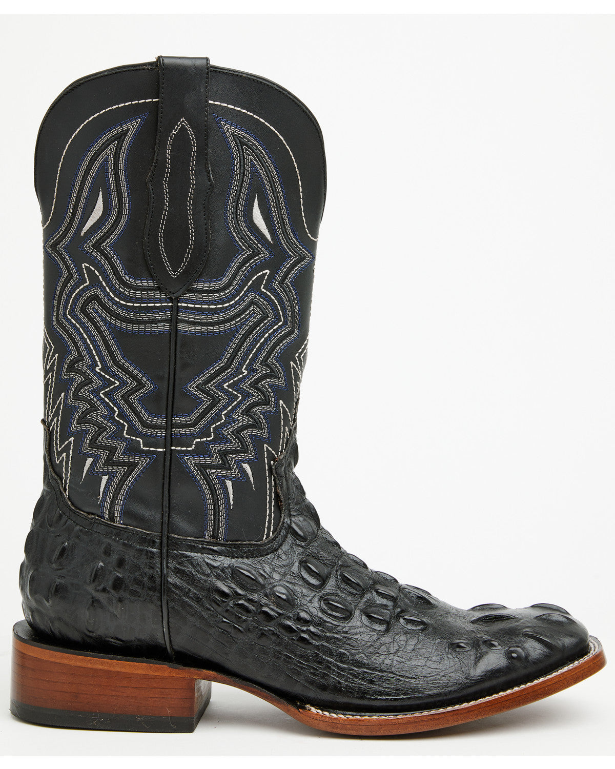 Cody James Men's Croc Print Badlands Western Boots - Broad Square Toe