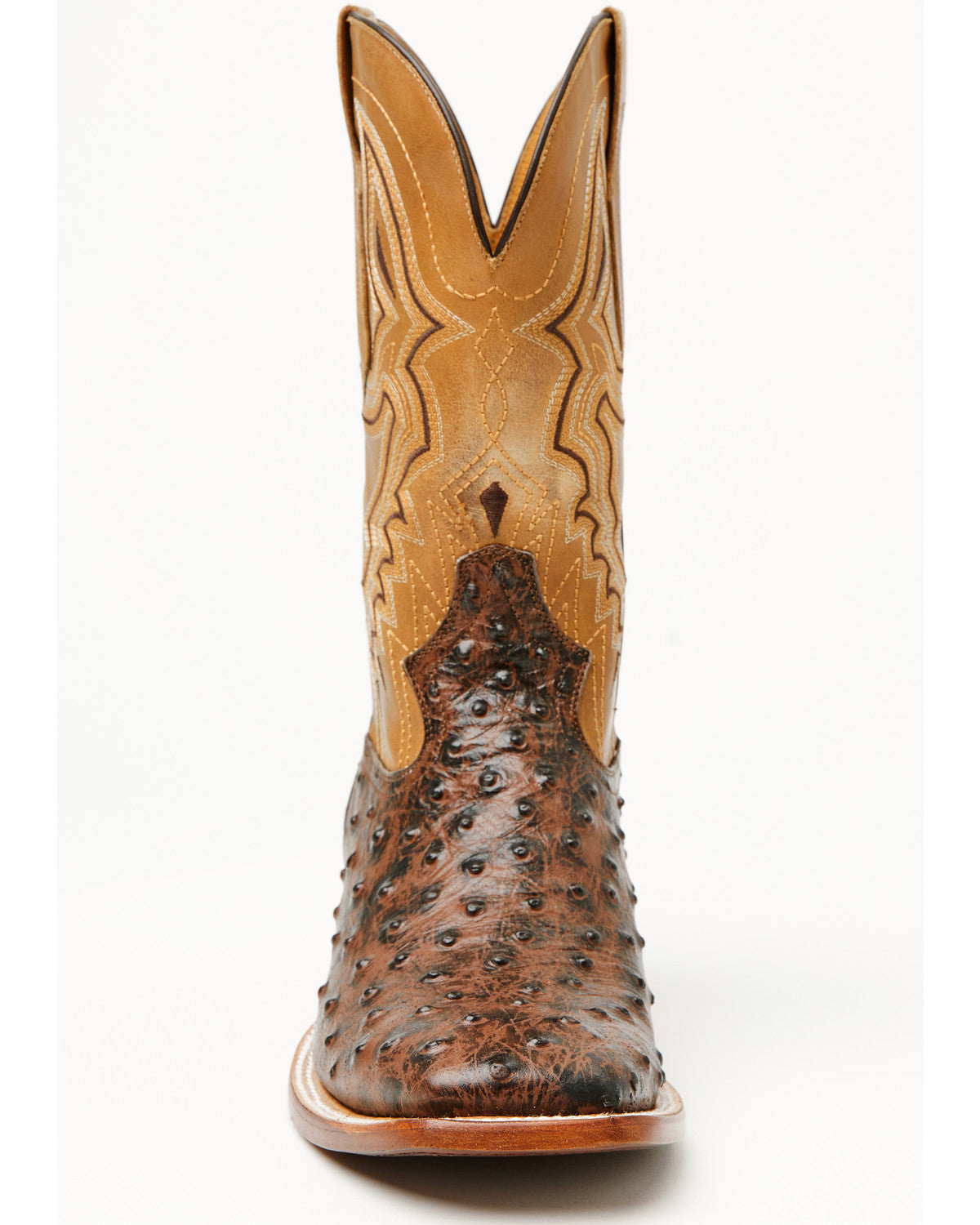 Cody James Men's Badlands Ostrich Print Western Boots - Broad Square T