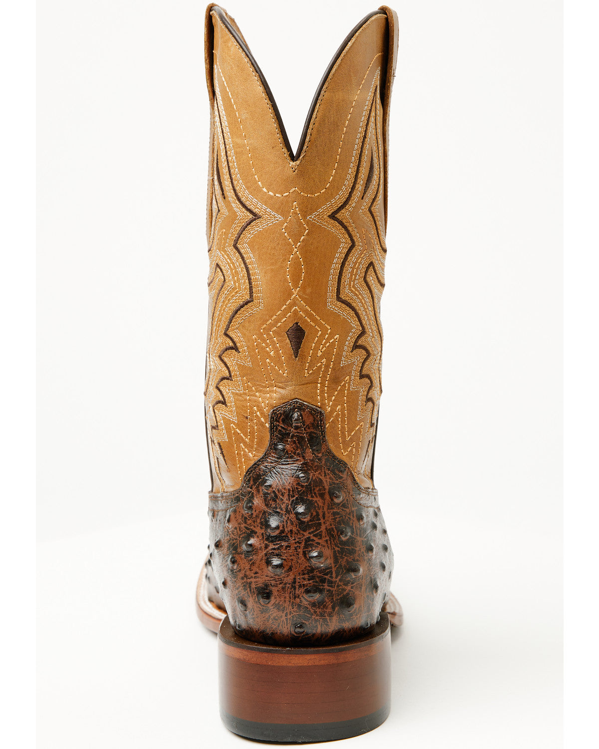 Cody James Men's Badlands Ostrich Print Western Boots - Broad Square T