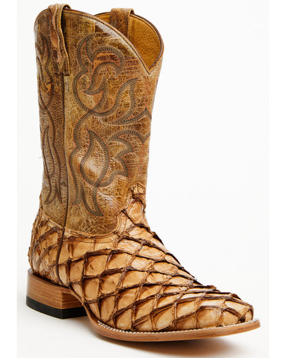 Cody James Men's Pirarucu Exotic Boots - Broad Square Toe