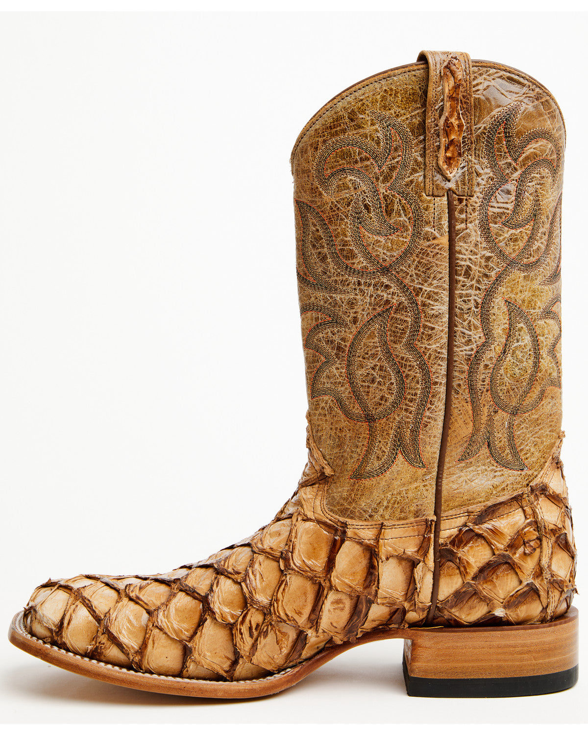 Cody James Men's Pirarucu Exotic Boots - Broad Square Toe