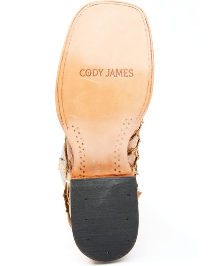 Cody James Men's Exotic Pirarucu Western Boots - Broad Square Toe