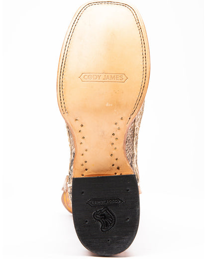 Cody James Men's Exotic Python Western Boots - Broad Square Toe