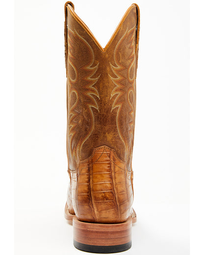 Cody James Men's Caiman Cognac 12" Exotic Western Boots - Broad Square