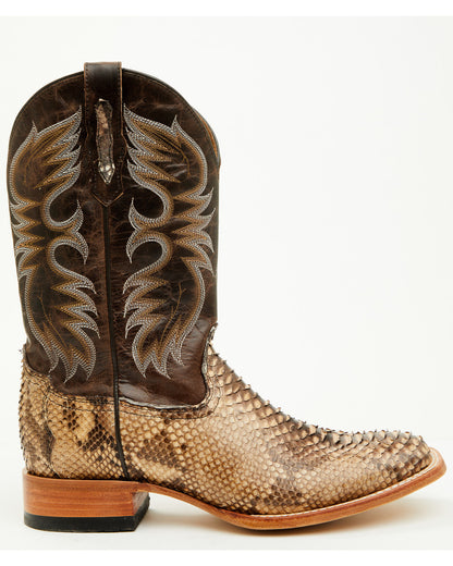 Cody James Men's Exotic Python Western Boots - Broad Square Toe